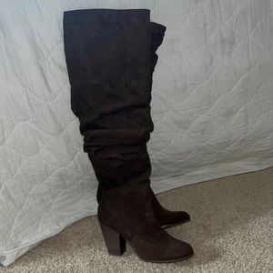 Knee high Mocha suede boots